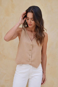 Chaleco Milanta Taupe