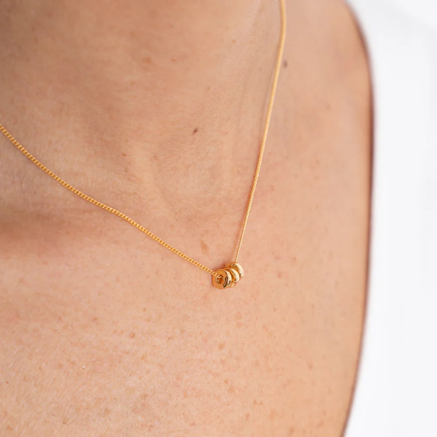 Collar Cadena Oro Argollas – Primavera Tienda