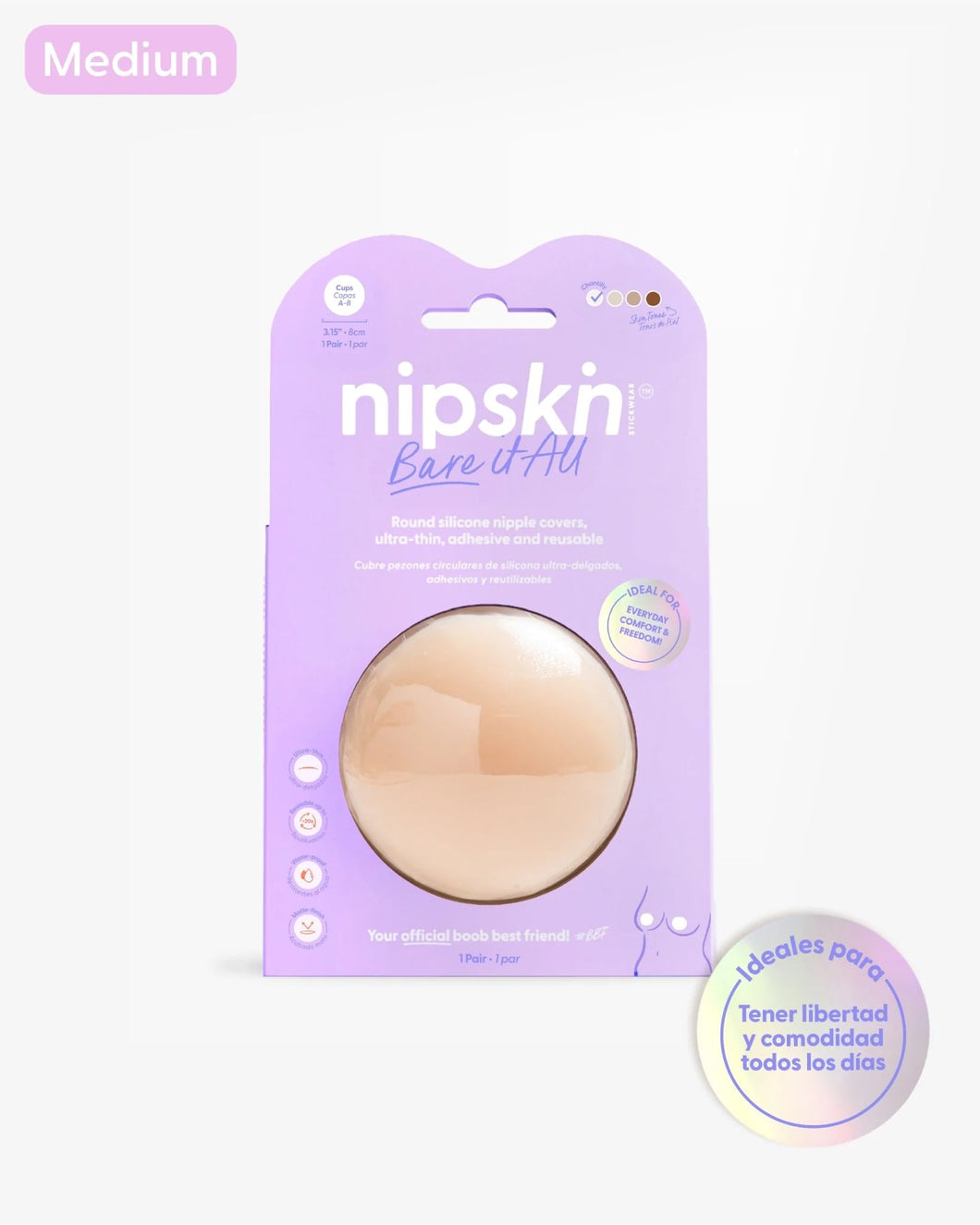 Cubrepezones de Silicona Reutilizable - Nipskin® - Nipple Covers