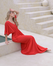 Cargar imagen en el visor de la galería, Vestido Elodia Plane Red
