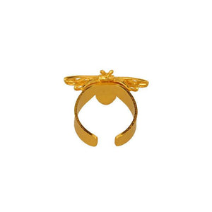 Anillo dorado abeja Vuelo de Vida