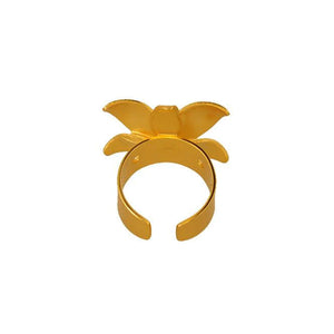 Anillo dorado lirio Vuelo de Vida