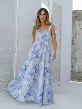 Cargar imagen en el visor de la galería, Vestido Danna Palmas Blue
