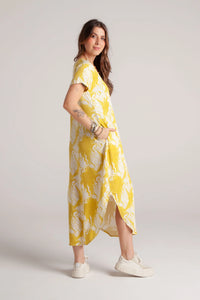 Vestido Alma multi cuello en v o redondo - Tie Dye Verde Limón