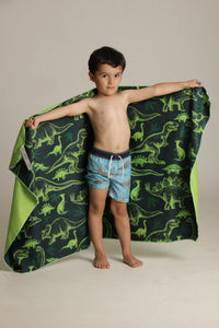 Toalla playera de microfibra Dinosaurios