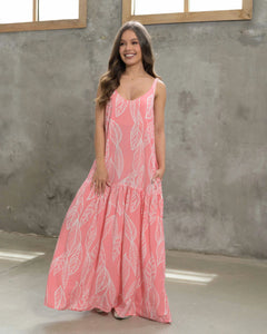 Vestido Marcia Hojas Pink