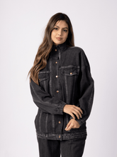 Cargar imagen en el visor de la galería, Chaqueta Maia índigo negro
