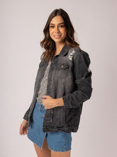 Cargar imagen en el visor de la galería, Chaqueta Maja Negro Rotos
