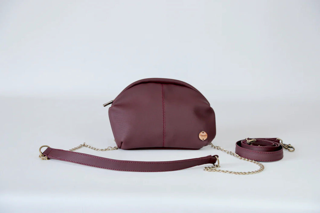 Canguro Bandolera Mini Nube Vino Tinto