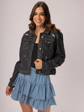 Cargar imagen en el visor de la galería, Chaqueta Milagros Negro Rotos
