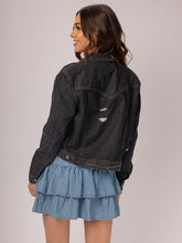 Cargar imagen en el visor de la galería, Chaqueta Milagros Negro Rotos
