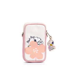 Cargar imagen en el visor de la galería, MANOS LIBRES PARA MUJER PORTUGAL ROSADO SNOOPY CON CARGADERA REMOVIBLE
