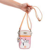 Cargar imagen en el visor de la galería, MANOS LIBRES PARA MUJER PORTUGAL ROSADO SNOOPY CON CARGADERA REMOVIBLE
