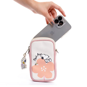 MANOS LIBRES PARA MUJER PORTUGAL ROSADO SNOOPY CON CARGADERA REMOVIBLE