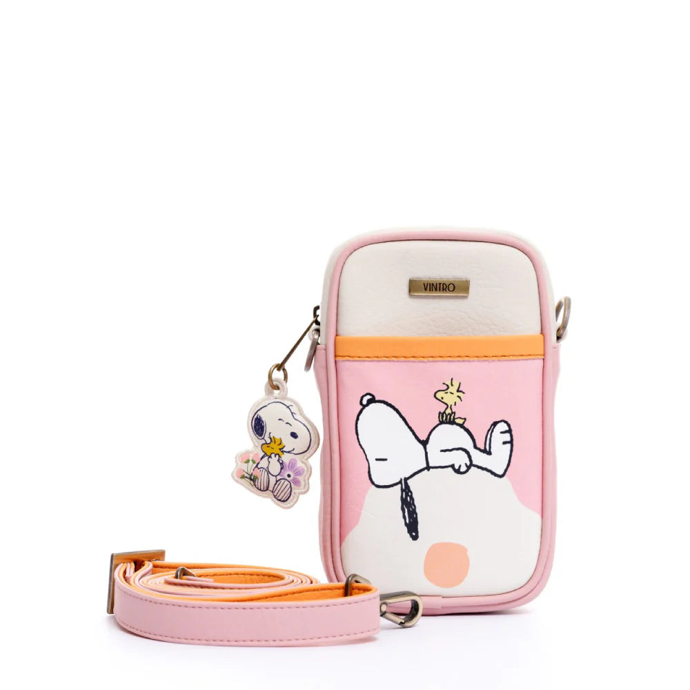 MANOS LIBRES PARA MUJER PORTUGAL ROSADO SNOOPY CON CARGADERA REMOVIBLE