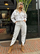 Cargar imagen en el visor de la galería, Chaqueta Montse Índigo blanco
