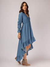 Cargar imagen en el visor de la galería, Vestido Naomi Indigo Medio
