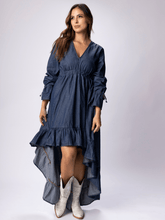 Cargar imagen en el visor de la galería, Vestido Naomi Indigo Oscuro
