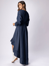 Cargar imagen en el visor de la galería, Vestido Naomi Indigo Oscuro
