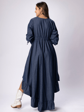 Cargar imagen en el visor de la galería, Vestido Naomi Indigo Oscuro
