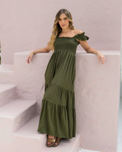Cargar imagen en el visor de la galería, Vestido Sally Plane Verde
