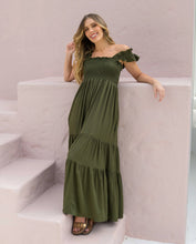 Cargar imagen en el visor de la galería, Vestido Sally Plane Verde
