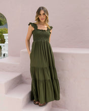 Cargar imagen en el visor de la galería, Vestido Sally Plane Verde
