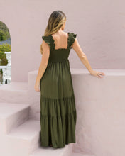 Cargar imagen en el visor de la galería, Vestido Sally Plane Verde
