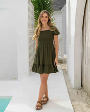 Cargar imagen en el visor de la galería, Vestido Maite Plane Green
