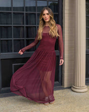 Cargar imagen en el visor de la galería, Vestido Iris Plane Vino
