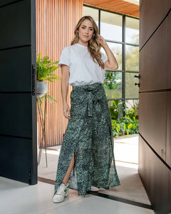 Pantalón Paulina Print Verde