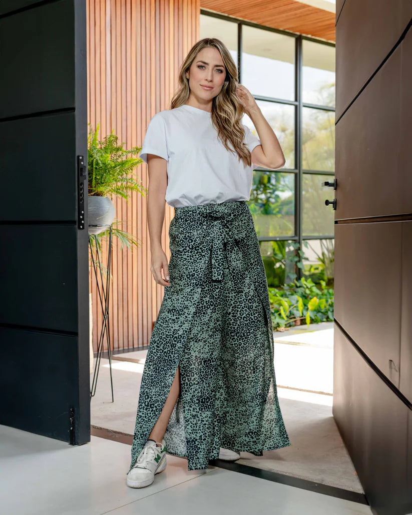 Pantalón Paulina Print Verde