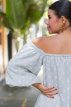 Cargar imagen en el visor de la galería, Vestido Arabia cuello bandeja - Pájaros verde
