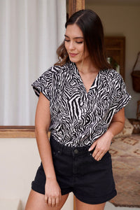 Blusa María Cebra