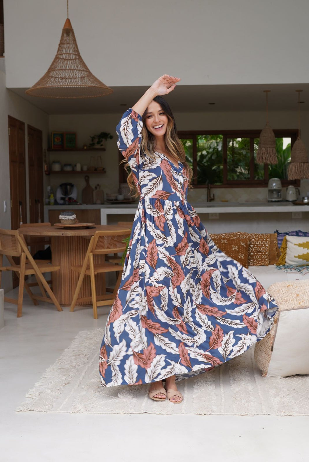 Vestido Alma Indigo