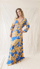 Cargar imagen en el visor de la galería, Vestido Sereny Azul Mostaza
