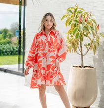 Cargar imagen en el visor de la galería, Vestido Yasmin Hojas Naranjas
