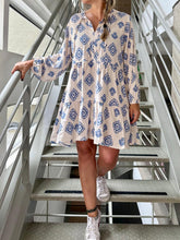 Cargar imagen en el visor de la galería, Vestido Alma Etnia Azul
