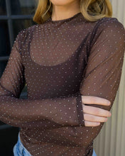 Cargar imagen en el visor de la galería, Blusa Jacky Shine Café
