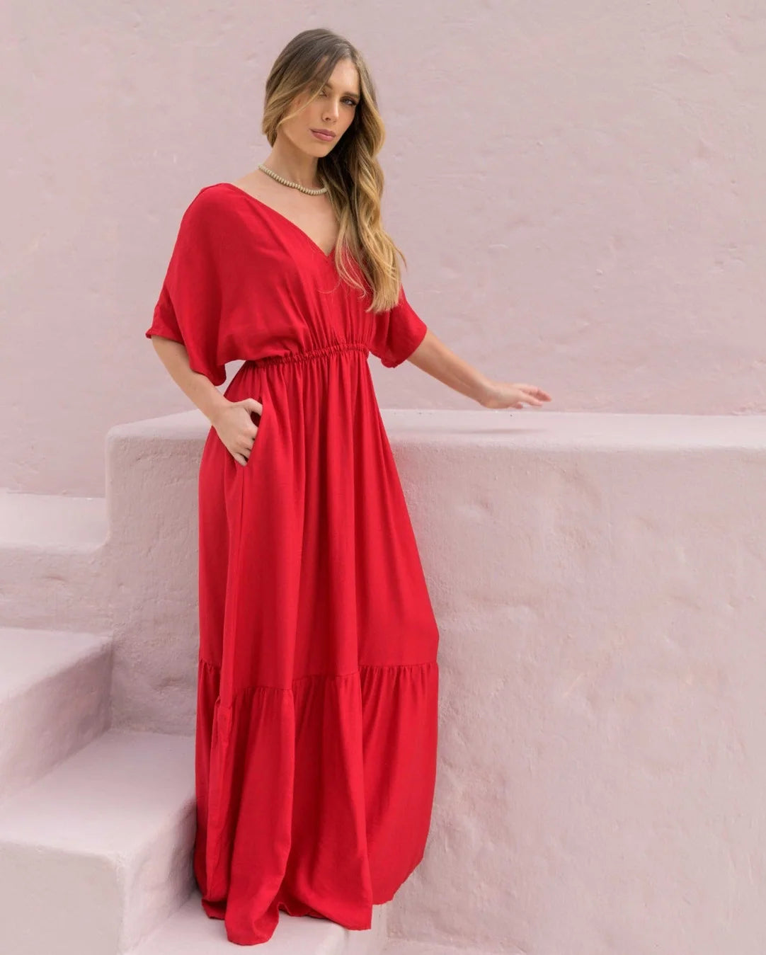 Vestido Elodia Plane Cherry