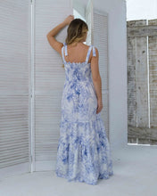 Cargar imagen en el visor de la galería, Vestido Danna Palmas Blue
