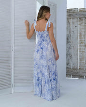 Cargar imagen en el visor de la galería, Vestido Danna Palmas Blue
