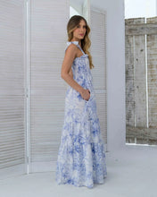 Cargar imagen en el visor de la galería, Vestido Danna Palmas Blue
