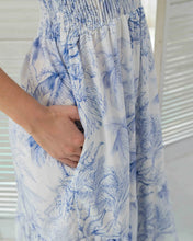 Cargar imagen en el visor de la galería, Vestido Danna Palmas Blue
