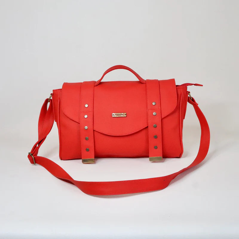 Bandolera Recado Durazno Rojo