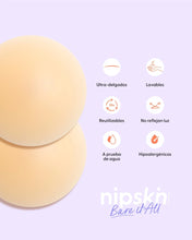 Cargar imagen en el visor de la galería, Cubrepezones de Silicona Reutilizable - Nipskin® - Nipple Covers
