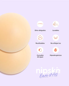 Cubrepezones de Silicona Reutilizable - Nipskin® - Nipple Covers