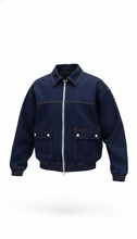 Cargar imagen en el visor de la galería, Denim Jacket Two-Way Zipper
