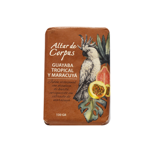 Jabón artesanal de Guayaba Tropical y Maracuyá 130gr