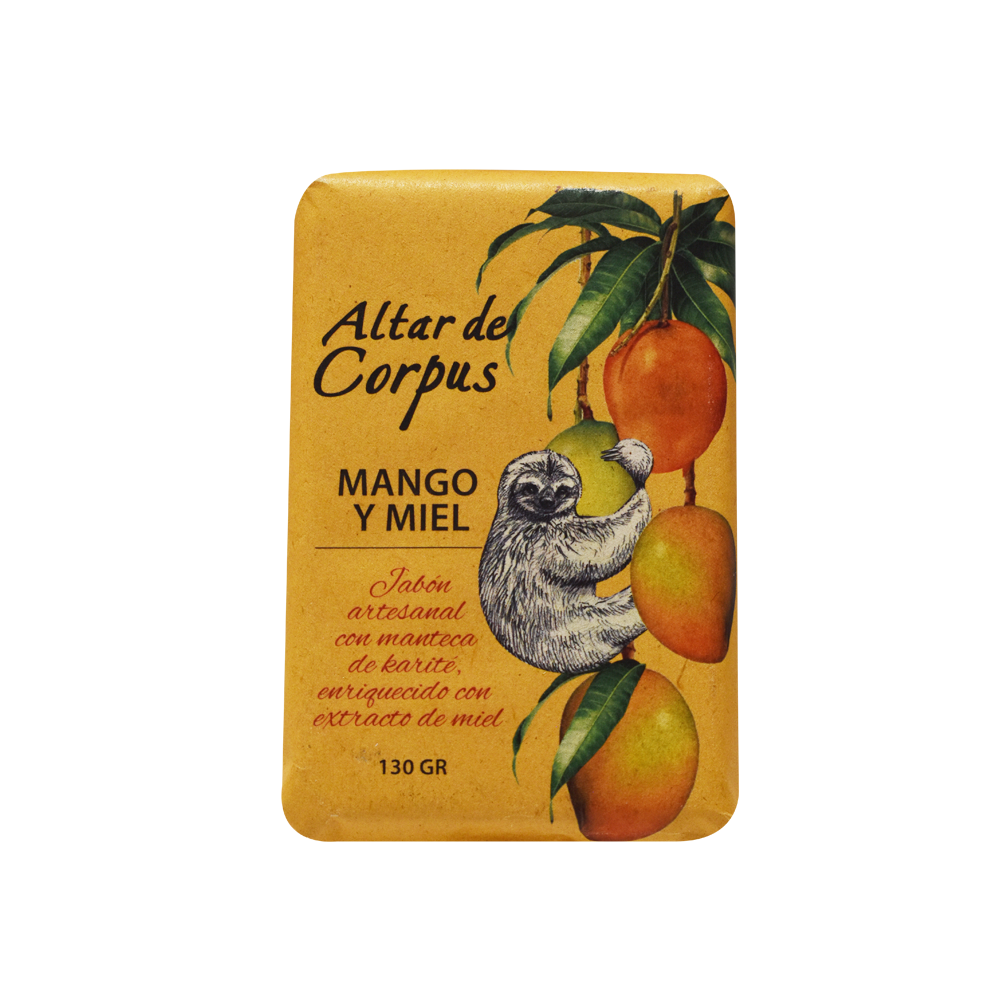 Jabón artesanal de Mango Miel 130gr